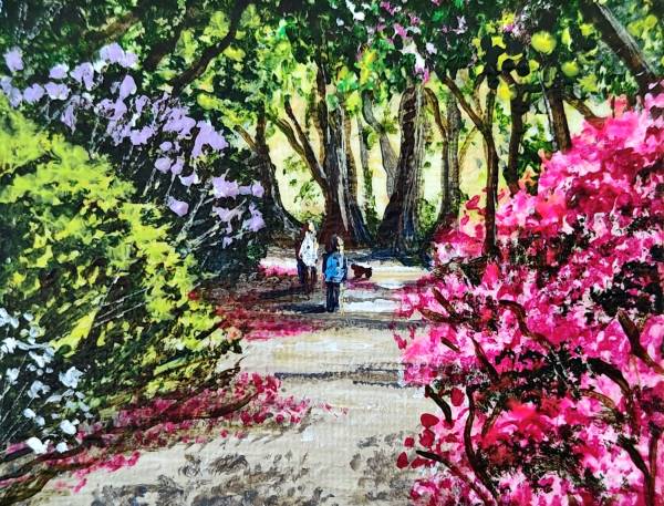 - Acrylic on Canvas, Painting by Liz Newbery, measuring 7 x 9 cm (H x W) £38